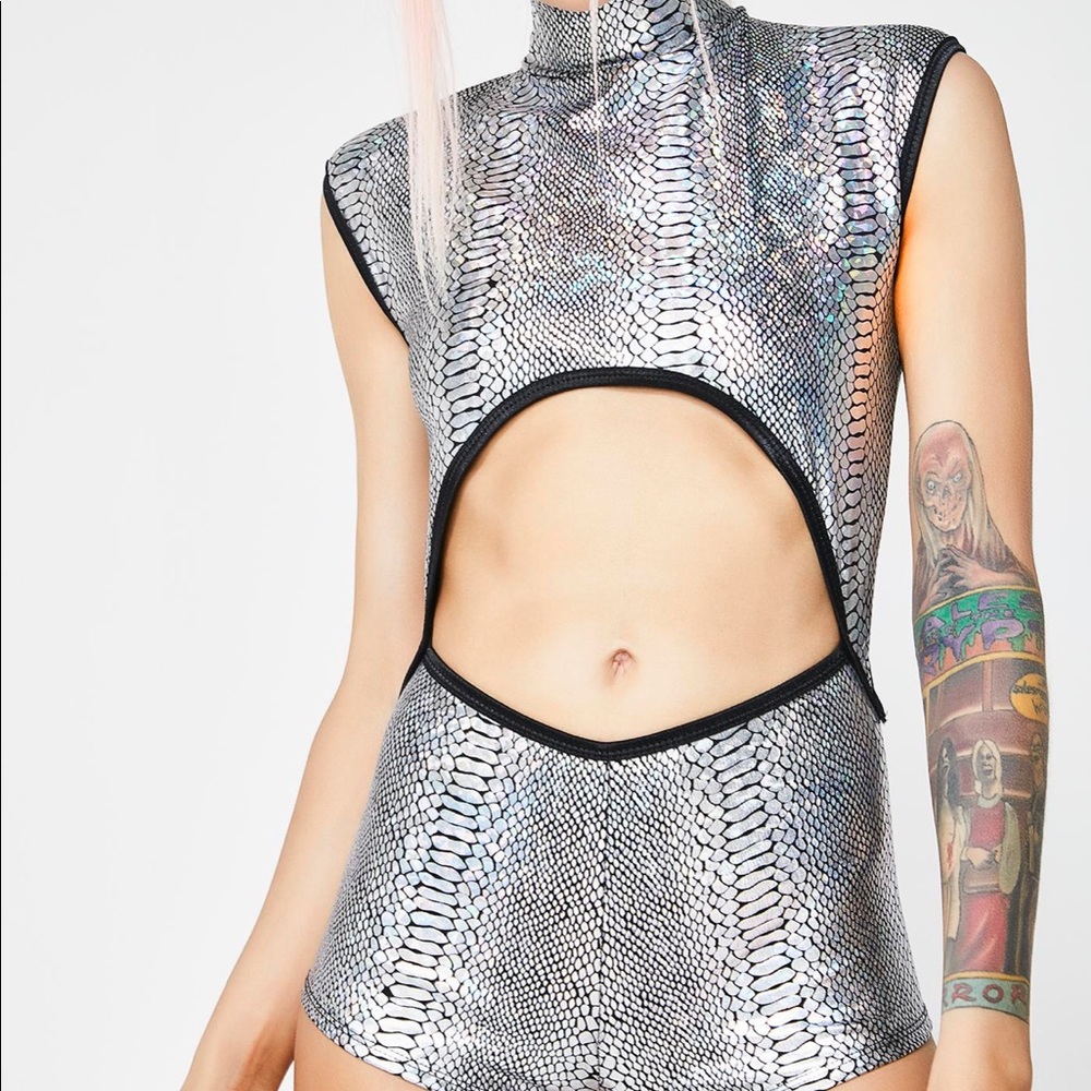 Club Exx Taste My Poison Hologram Bodysuit